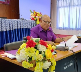 ร.ต.ท.สนิท สุ่มมาตย์  รองนายก อบต.รอบเมือง เป็นประธานการประชุมคณะกรรมการศูนย์ฟื้นฟูคุณภาพชีวิตผู้สูงอายุและผู้พิการตำบลรอบเมือง - 14 มีนาคม พ.ศ. 2567